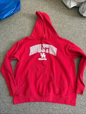 Russell Athletic Red Houston Graphic Hoodie